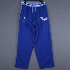 Vintage Nike Los Angeles Lakers Warm Up Pants Mens Medium Blue Retro NBA Y2K